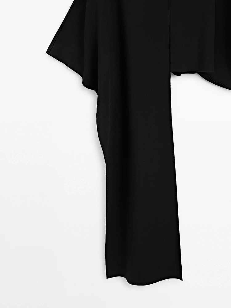 Blouse style cape coupe asymétrique - STUDIO