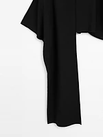 Blouse style cape coupe asymétrique - STUDIO