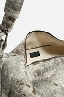 WORN-EFFECT FABRIC BAG