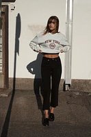 JEAN TRF CROPPED FLARE TAILLE HAUTE