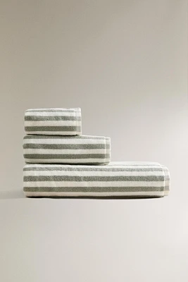 SERVIETTE DE BAIN RAYURES COLORÉES