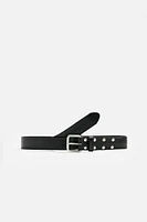 STUDDED LEATHER BELT