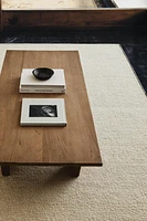 RECTANGULAR BOUCLÉ WOOL AREA RUG