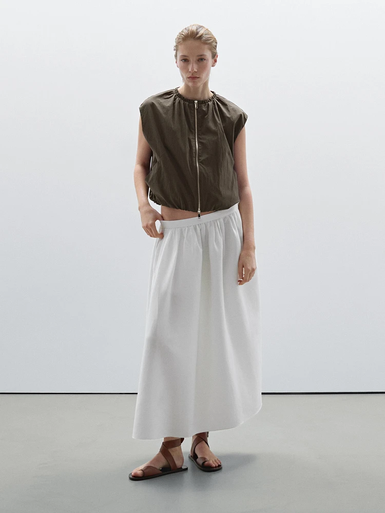 Gilet froncé