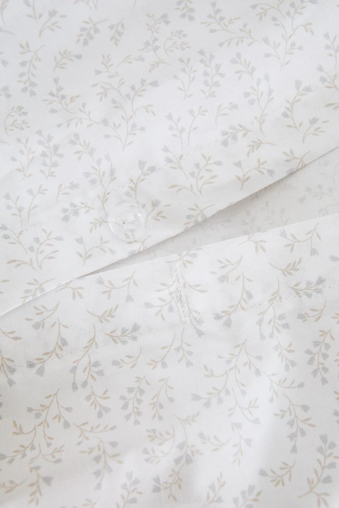 HOUSSE DE COUETTE IMPRIMÉ FEUILLES