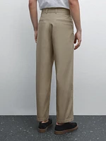 Relaxed-fit trousers with dart detail