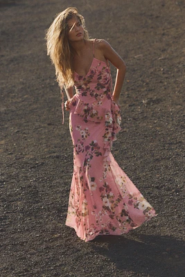 PRINTED TULLE CAMISOLE