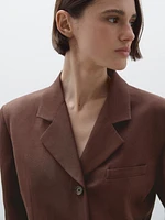 Blazer fluide lin
