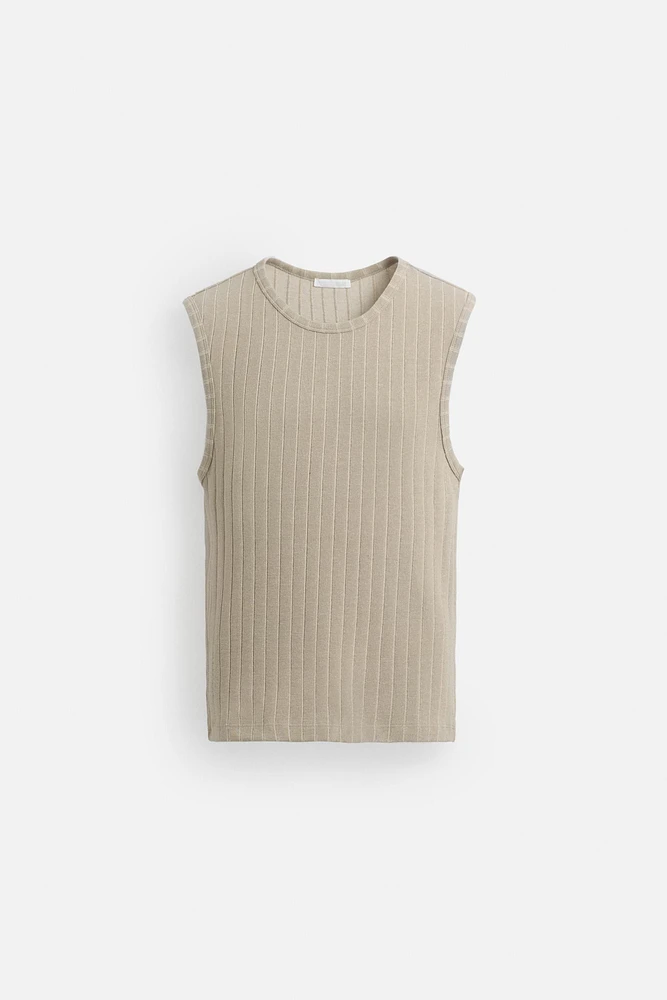 RIBBED TANK TOP