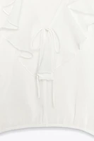 BLOUSE FLUIDE À VOLANTS