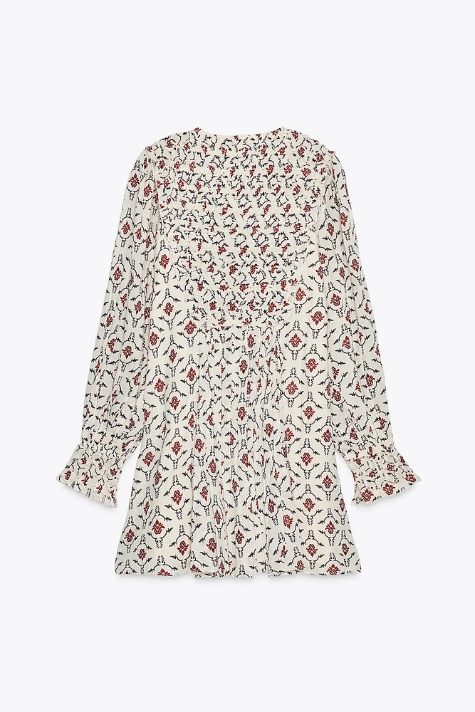 ZW COLLECTION PRINTED SHORT DRESS