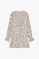 ZW COLLECTION PRINTED SHORT DRESS