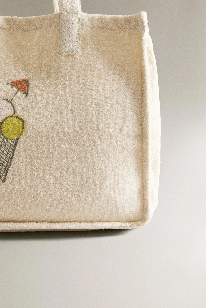 CHILDREN’S ICE CREAM COTTON BEACH BAG