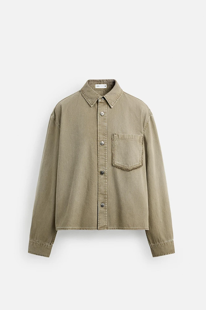 SURCHEMISE RELAXED FIT AVEC PIÈCE