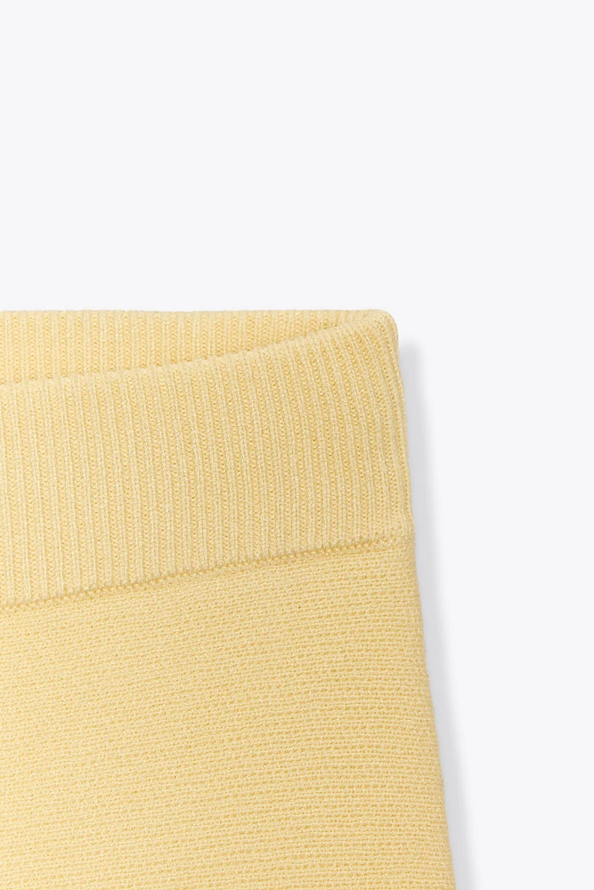 MINI-JUPE EN MAILLE PLISSÉE