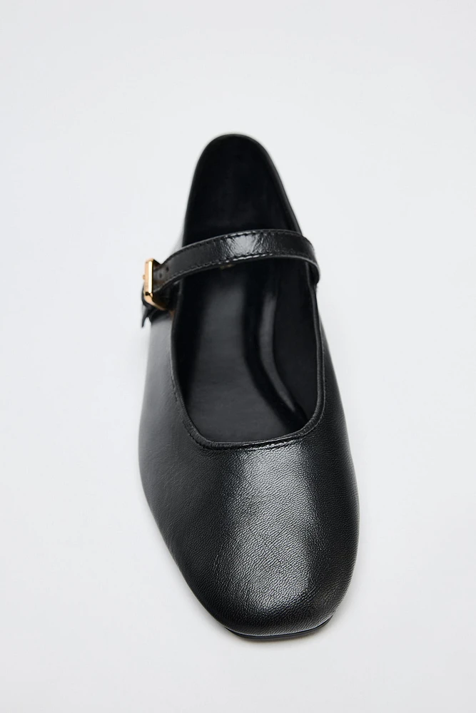 LEATHER BALLET FLATS 50TH ANNIVERSARY