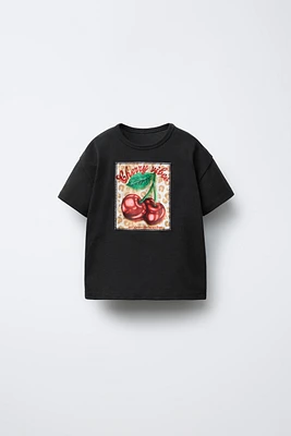 T-SHIRT À PIÈCES CERISES