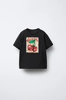 T-SHIRT À PIÈCES CERISES