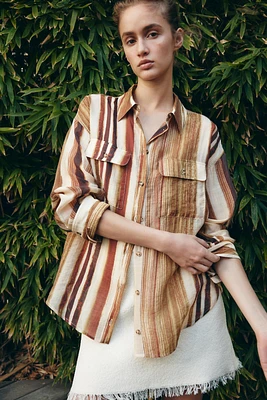 CHEMISE OVERSIZE À RAYURES