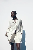 LINEN SAFARI SHIRT