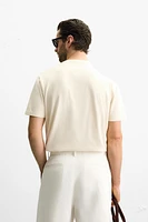 CONTRAST EMBROIDERY T-SHIRT