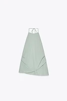 OPEN BACK HALTER TOP