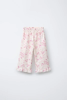 FLORAL PRINT SHIFFLY PANTS