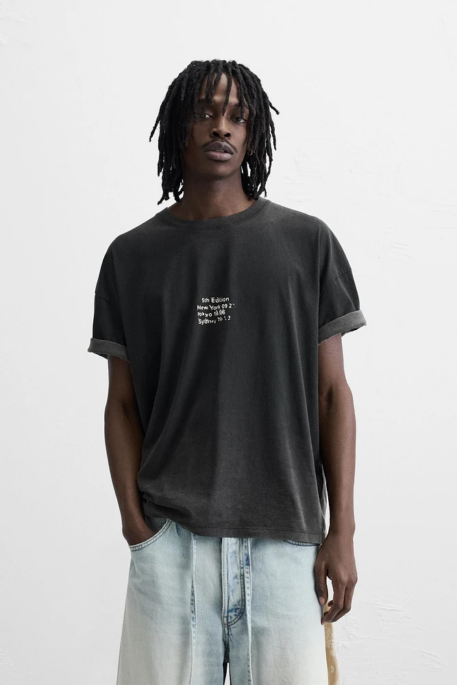 WASHED PATCH T-SHIRT