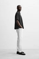 TEXTURED ZIP POLO SHIRT