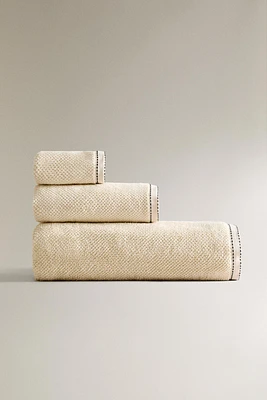 SERVIETTE DE BAIN POINT RIZ