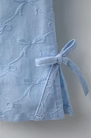 PANTALON LACETS BRODÉS