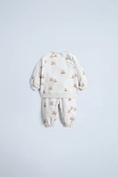 PRINTED SWEATSHIRT AND PANTS SET