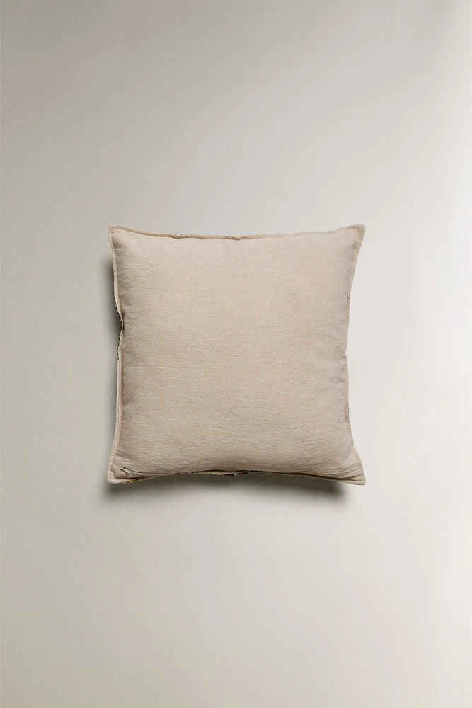 PATCHWORK THROW PILLOW COVER
