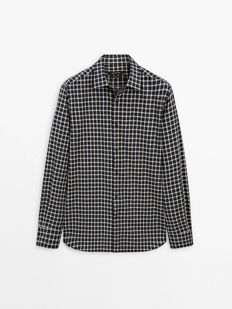 100% cotton regular fit check shirt