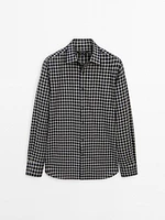 100% cotton regular fit check shirt