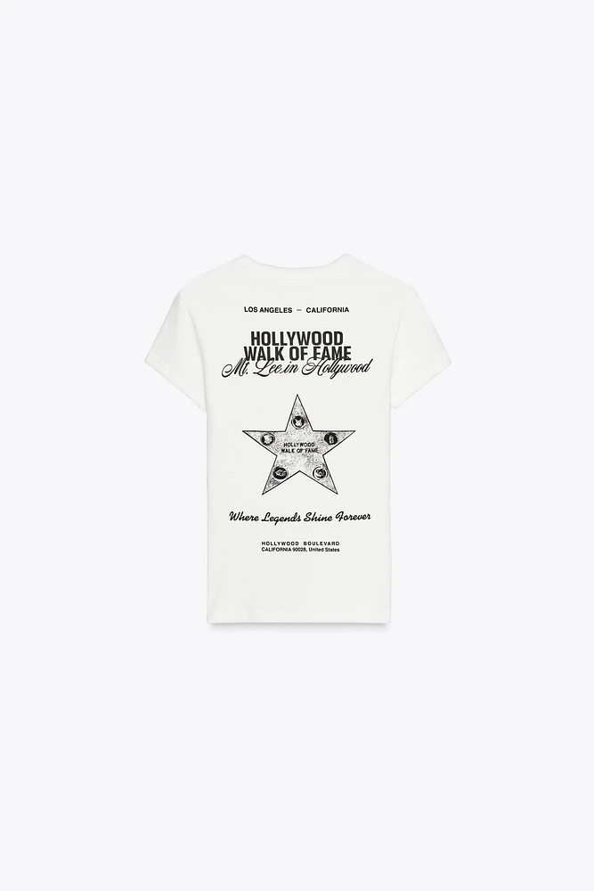 HOLLYWOOD PRINTED T-SHIRT