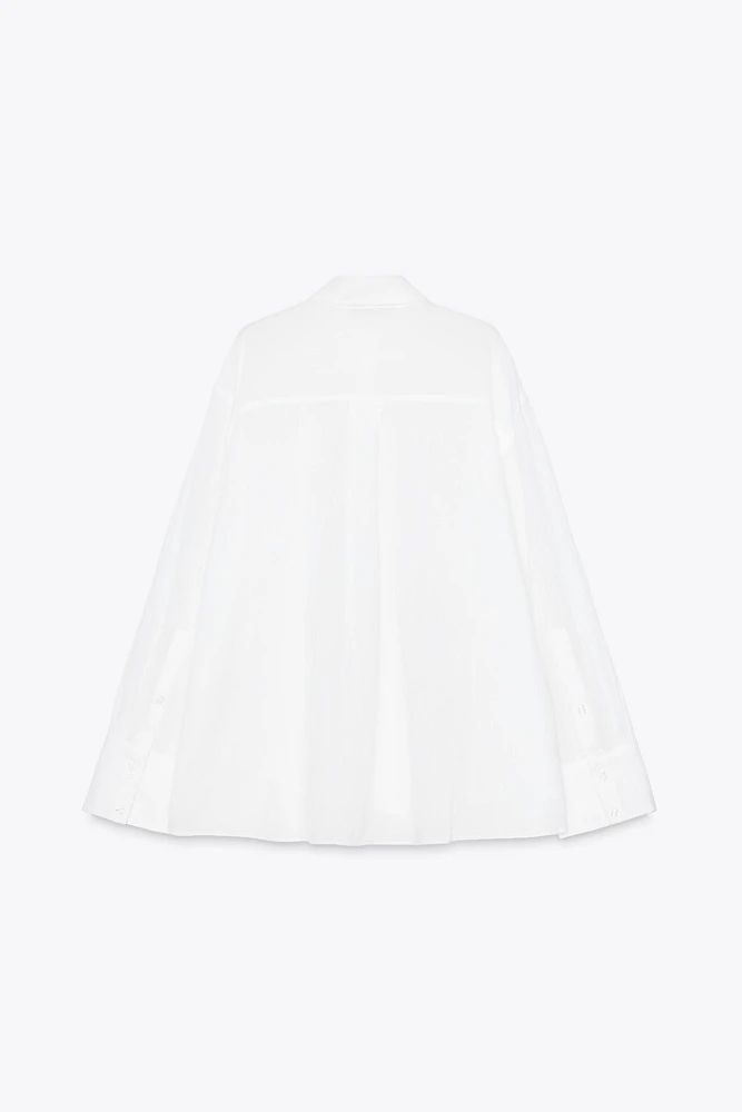 CHEMISE OVERSIZE EN GASE