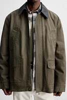 WASHED CONTRAST JACKET