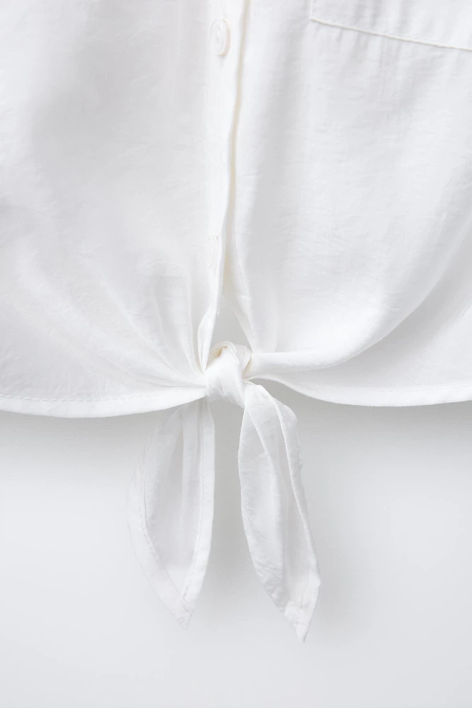 CHEMISE FLUIDE À NŒUD