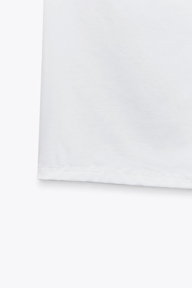 HAUT EN POLYAMIDE À BRETELLES LARGES