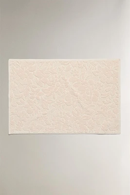TAPIS DE BAIN JACQUARD FLORAL