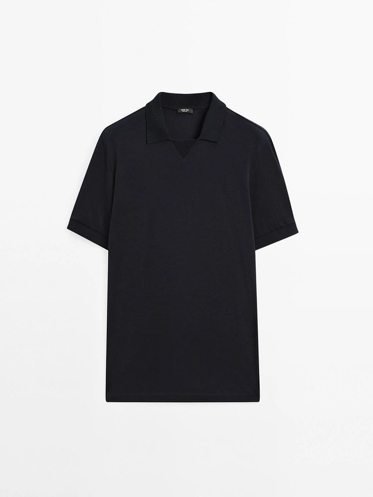 Polo à manches courtes micro-textur
