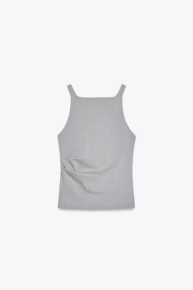 WASHED PLEAT TOP