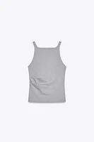 WASHED PLEAT TOP
