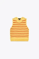 STRIPED KNIT TOP