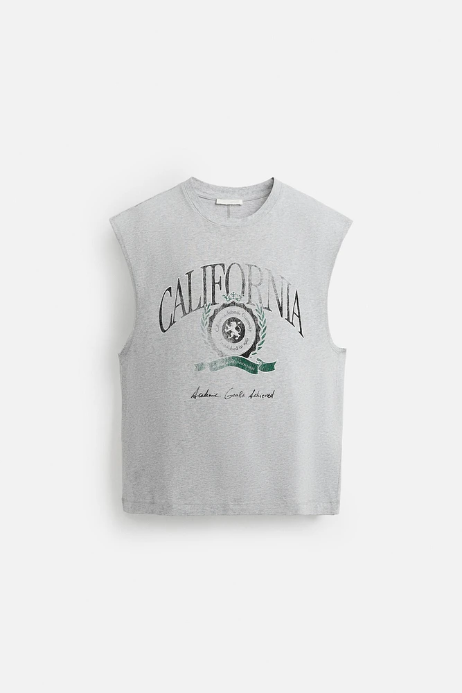 WASHED PRINT TANK TOP