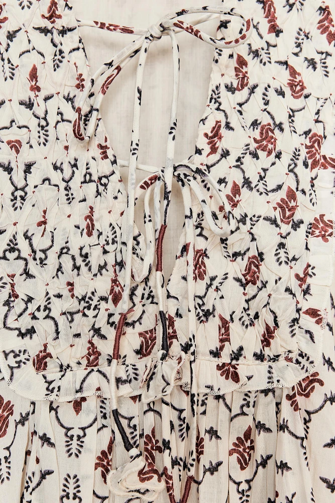 ZW COLLECTION PRINTED SHORT DRESS