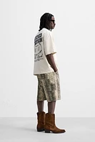 WASHED PRINT T-SHIRT