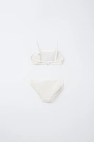 6-14 ANS/ BIKINI CROCHET FLEURS