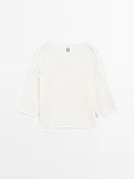 Oversize short sleeve sweater - STUDIO